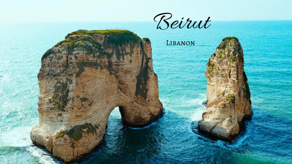 Raouche Felsen (Pigeon Rocks) Beirut, Libanon