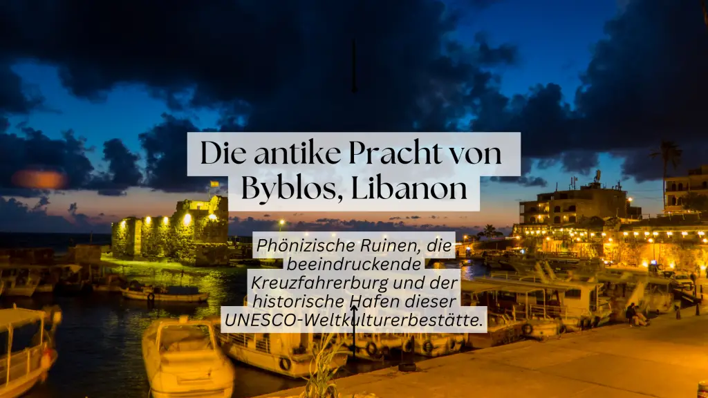 Antike Ruinen und die Kreuzfahrerburg in Byblos, Libanon